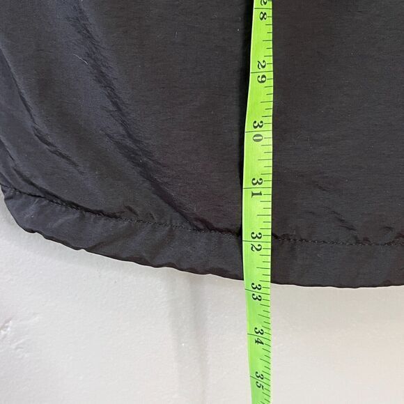 Danielle GUIZIO Hooded Windbreaker Zipper Pocket Black Size S Softshell Festival - Picture 8 of 14